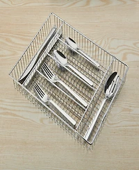 Ornative Anakin 42 Piece Flatware Set with Wire Caddy, Service for 8