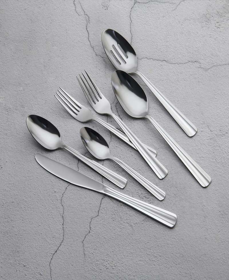 Ornative Alicja 42 Piece Flatware Set with Wire Caddy, Service for 8