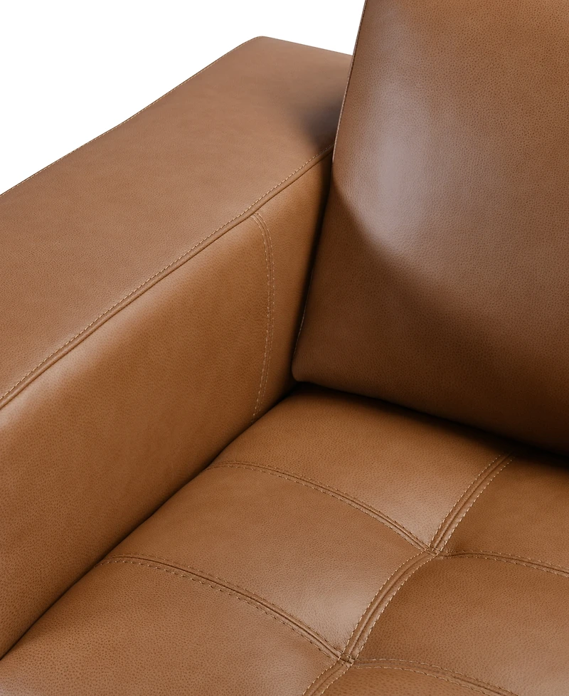 Niebee 52" Leather Chair, Created for Macy's