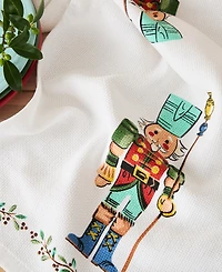 Fiesta Guardian Nutcracker Holiday Holly Sprig Kitchen Towel 16" x 28", Set of 2