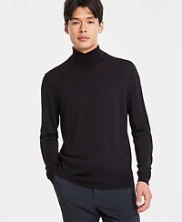 Alfani Men's Merino Wool-Blend Turtleneck Sweater, Created for Macy's