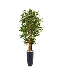Slickblue Cane Tree Cylinder Planter – Sleek Indoor/Outdoor Plant for Modern Decor