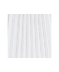 Springcrest Collection Hardback Knife Pleated Empire Lamp Shade White Large 9" Top x 17" Bottom x 12.25" Slant Spider with Harp and Fin