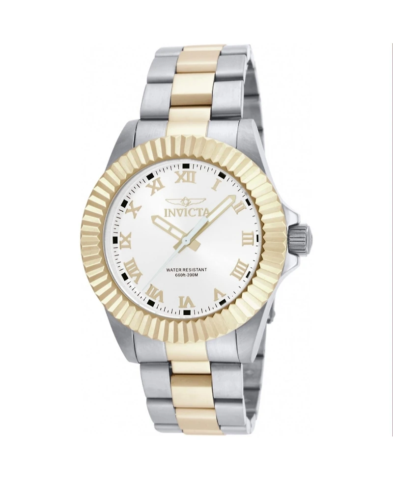 Invicta Men's 16740 Pro Diver Quartz 3 Hand White Dial Watch