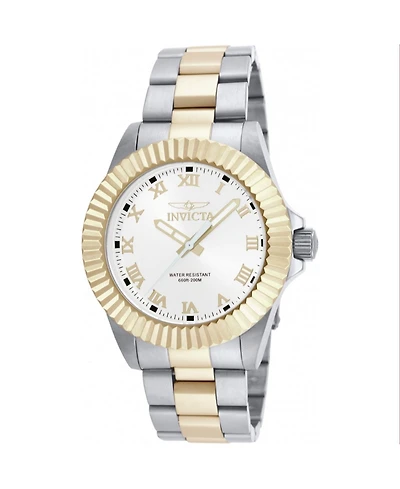 Invicta Men's 16740 Pro Diver Quartz 3 Hand White Dial Watch