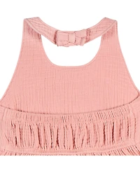 Gerber Toddler Girls Gauze Halter Romper