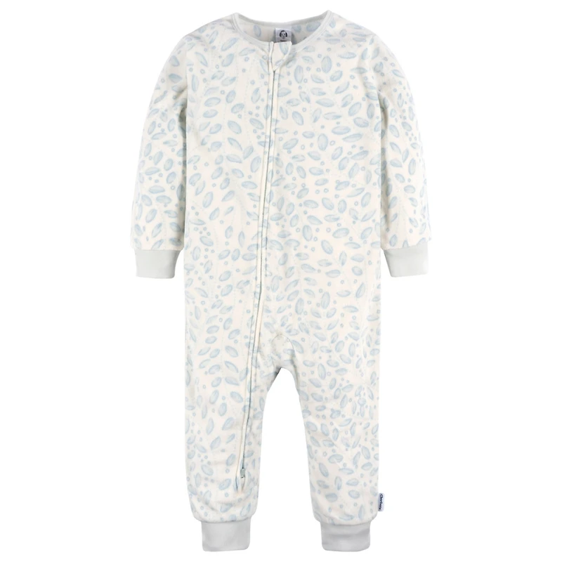 Gerber Baby Girls Footless Fleece Pajamas, 3-Pack