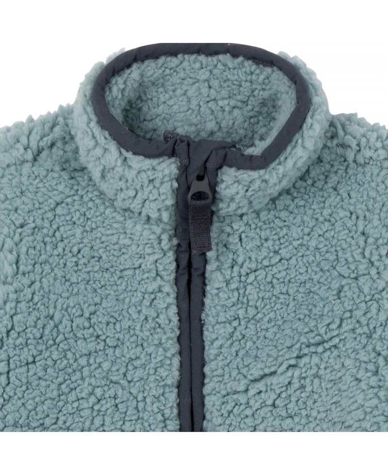 Gerber Baby Girls Fleece Romper with Half Zipper