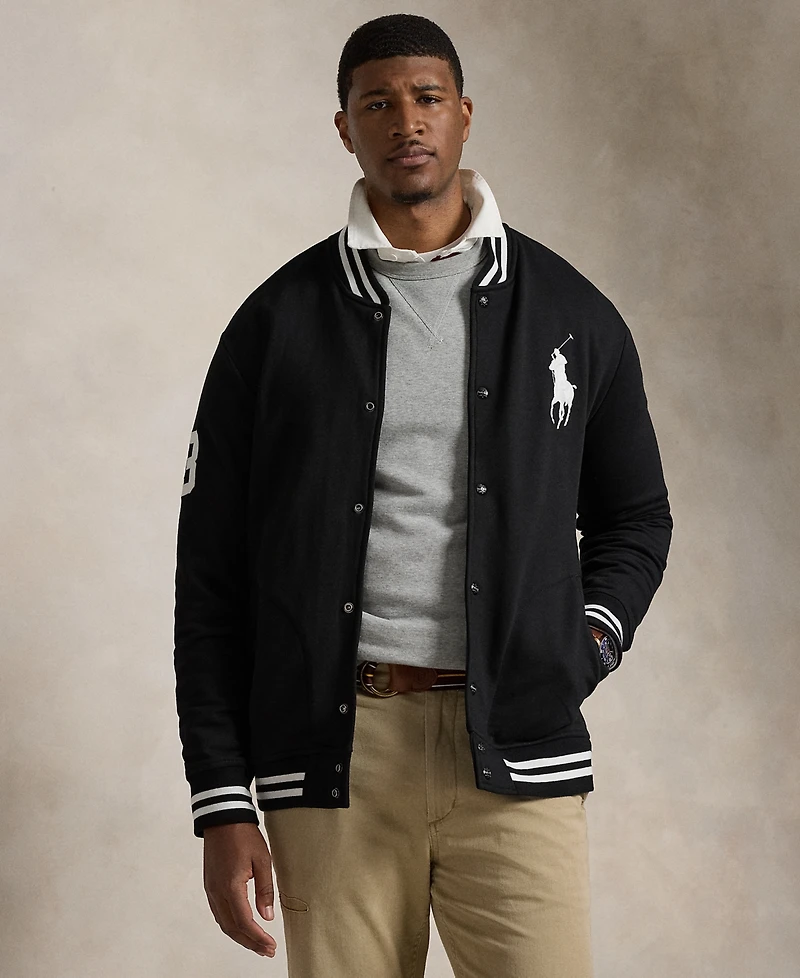 Polo Ralph Lauren Men's Big & Tall Big Pony Fleece Baseball Jacket