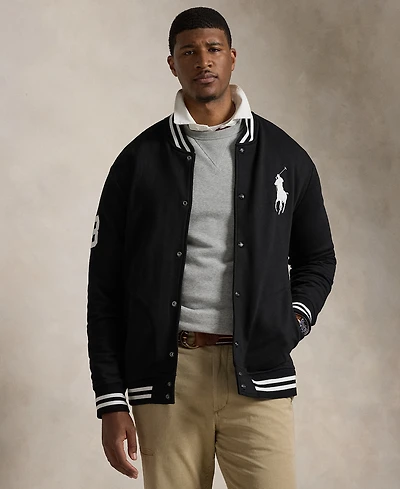 Polo Ralph Lauren Men's Big & Tall Big Pony Fleece Baseball Jacket