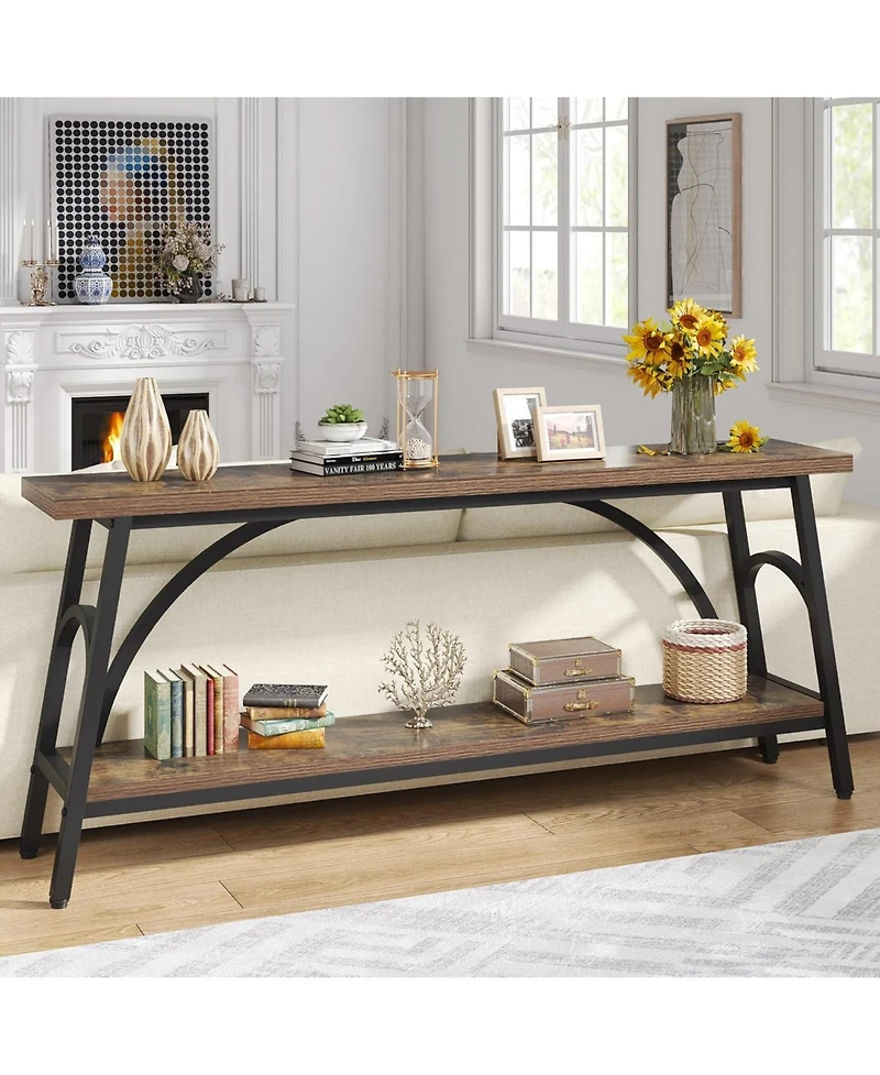Tribesigns Extra Long Sofa Tables, 70.8” Console Table for Entryway, Living Room