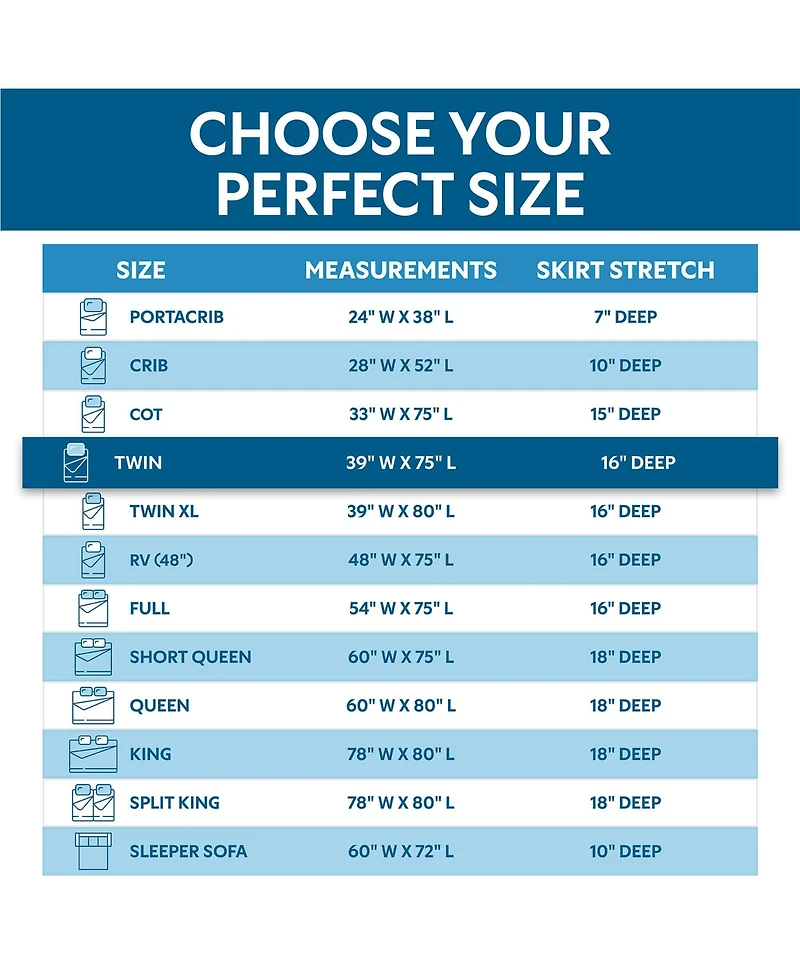 Guardmax Twin Mattress Protector Fitted Sheet