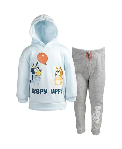Bluey Little Boys Fleece Pullover Hoodie and Pants Outfit Set