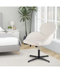Criss Cross Chair Swivel Cross Legged Chair with Adjustable Height for Home Office
