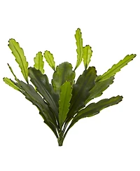 Slickblue Artificial Epiphyllum Cactus Plant Realistic Faux Cactus for Home Decor (Set of 4)