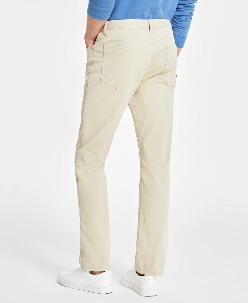 Alfani Men's Five-Pocket Straight-Fit Twill Pants, Created for Macy's