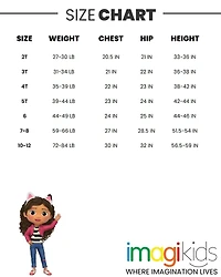 Gabby's Dollhouse Girls Dreamworks Zip Up Hoodie to