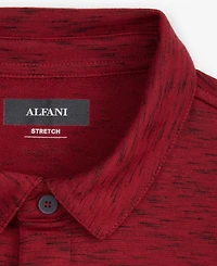 Alfani Alfatech Short Sleeve Marled Polo Shirt, Created for Macy's