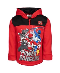 Power Rangers Little Boys Fleece Half Zip Pullover Hoodie
