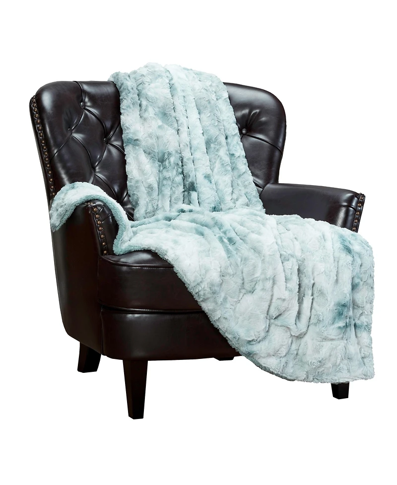 Chanasya Premium Wolf Faux Fur Throw Blanket