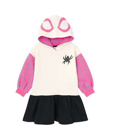 Marvel Girls Spider-Man Spider-Gwen Ghost Spider Fleece Skater Dress to