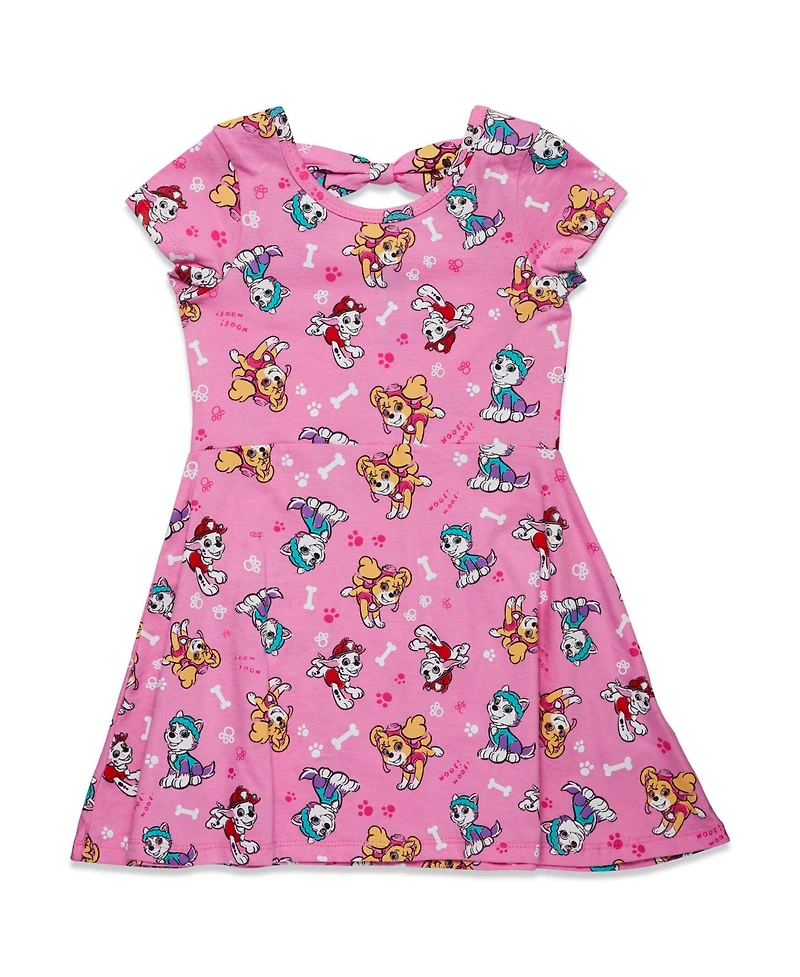 Paw Patrol Toddler Girls Nickelodeon Skye Marshall Everest Skater Dress to