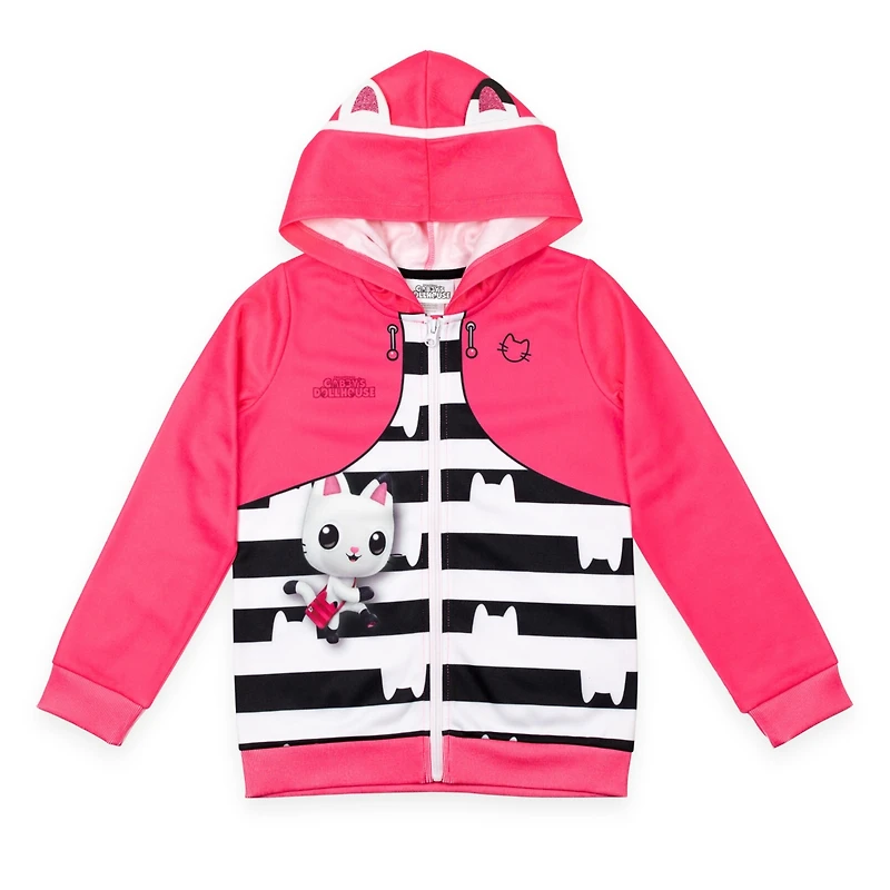 Gabby's Dollhouse Toddler Girls Dreamworks Zip Up Hoodie to