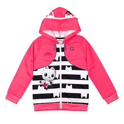 Gabby's Dollhouse Toddler Girls Dreamworks Zip Up Hoodie to