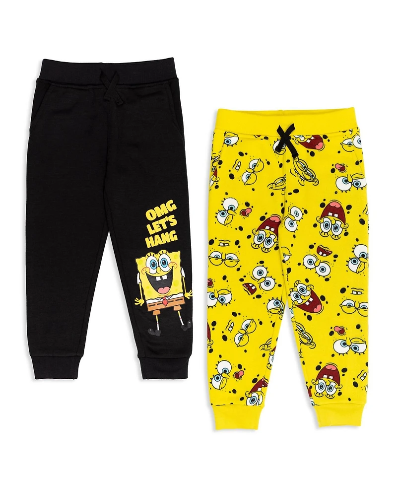 SpongeBob SquarePants Boys Patrick Star Fleece 2 Pack Pants