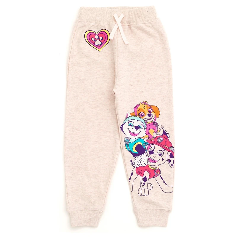 Paw Patrol Toddler Girls Fleece 3 Pack Pants to (2T - 7-8