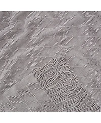 Chanasya Premium Rust Brown Throw Blanket With Tassels