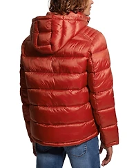 Guess Men's Adam Puffer Jacket with Removable Hood