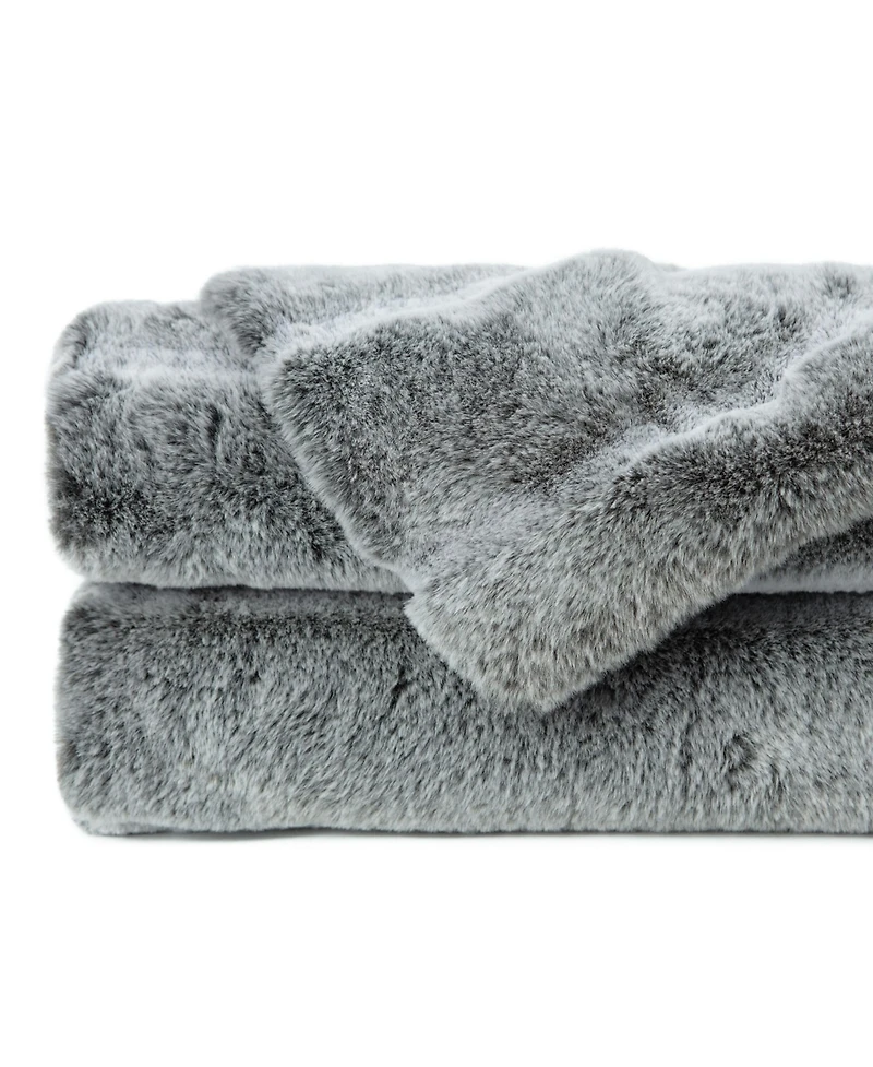 Chanasya Premium Luxurious Soft Faux Frost Tip Fur & Velvety Mink Throw Blanket - Super Cozy Blanket for Sofa Chair Couch Bed & Living Room