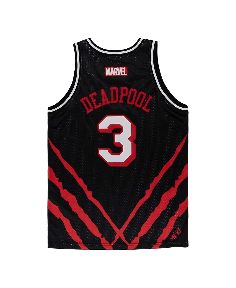 Lids Men's Black Deadpool Wolverine Big Print Basketball Jersey