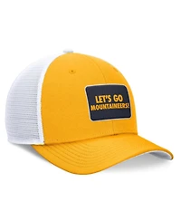 Nike Men's Gold/White West Virginia Mountaineers Local Rise Trucker Adjustable Hat