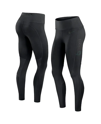 Nike Women's Black Miami Dolphins Performance Leggings