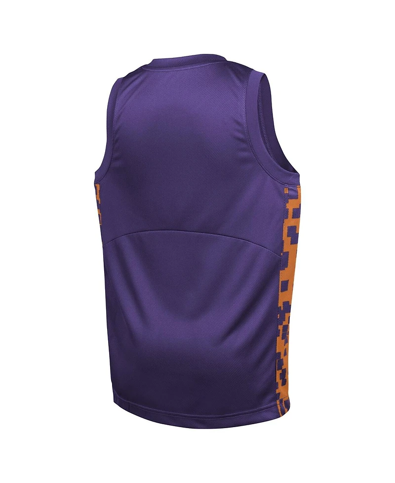 Nike Big Boys and Girls Purple Phoenix Suns Courtside Starting Five Team Jersey