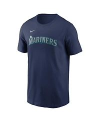 Nike Big Boys and Girls Julio Rodriguez Navy Seattle Mariners Home Player Name Number T-Shirt