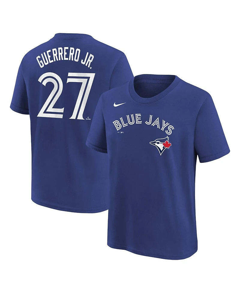 Nike Big Boys and Girls Vladimir Guerrero Jr. Royal Toronto Blue Jays Home Player Name Number T-Shirt