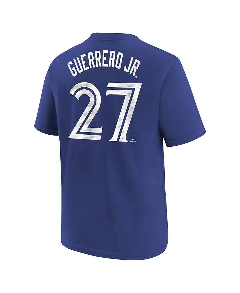 Nike Big Boys and Girls Vladimir Guerrero Jr. Royal Toronto Blue Jays Home Player Name Number T-Shirt