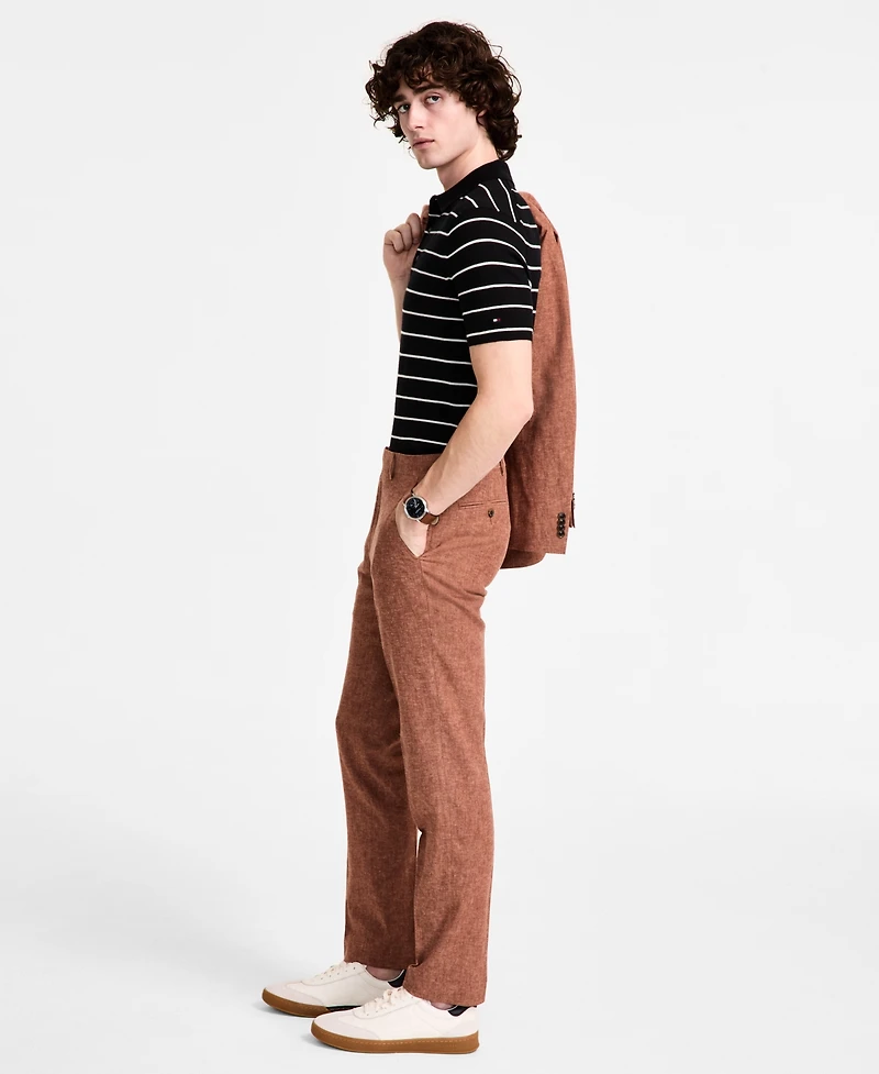 Tommy Hilfiger Men's Modern-Fit Linen Suit Pants