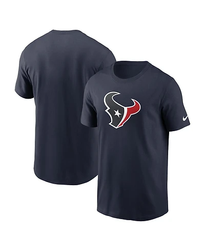 Nike Men's Navy Houston Texans Fan Gear Primary Logo T-Shirt