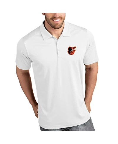 Antigua Men's White Baltimore Orioles Tribute Polo