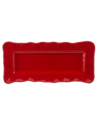 Certified International Perlette Red 2-Pc. Platter Set