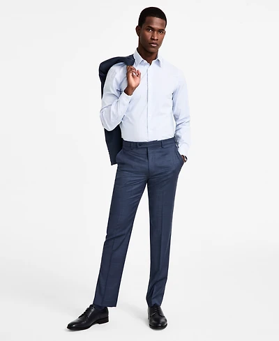 Calvin Klein Men's Slim-Fit Wool-Blend Stretch Suit Pants