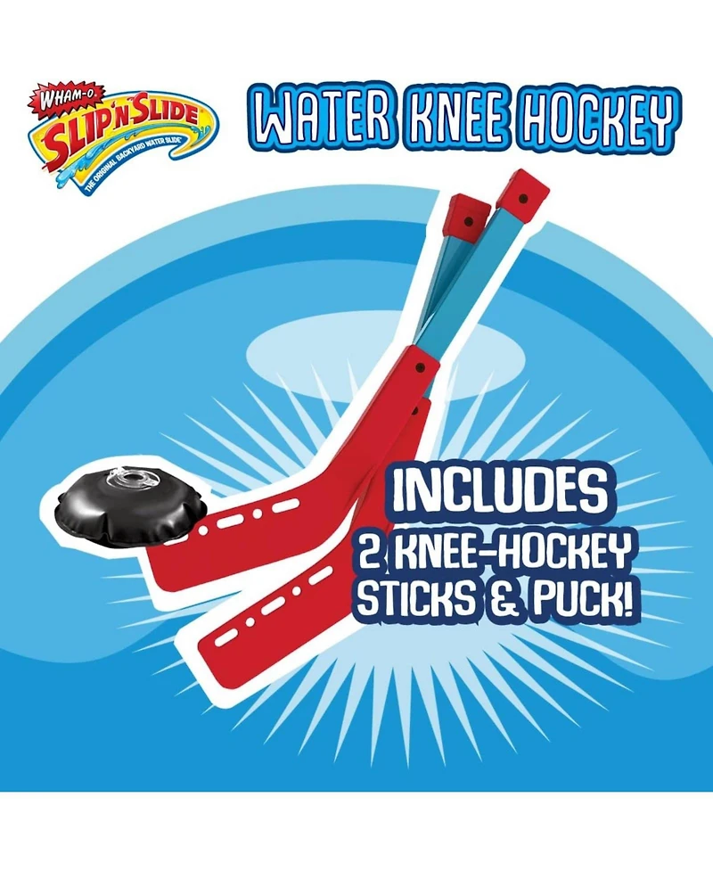 Wham-o Slip N Slide Water Knee Hockey Goals Set for Lawn Backyard