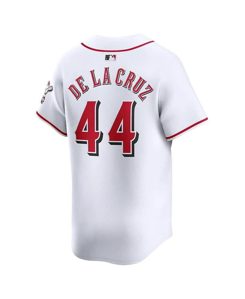 Nike Big Boys and Girls Elly De La Cruz White Cincinnati Reds Home Limited Player Jersey
