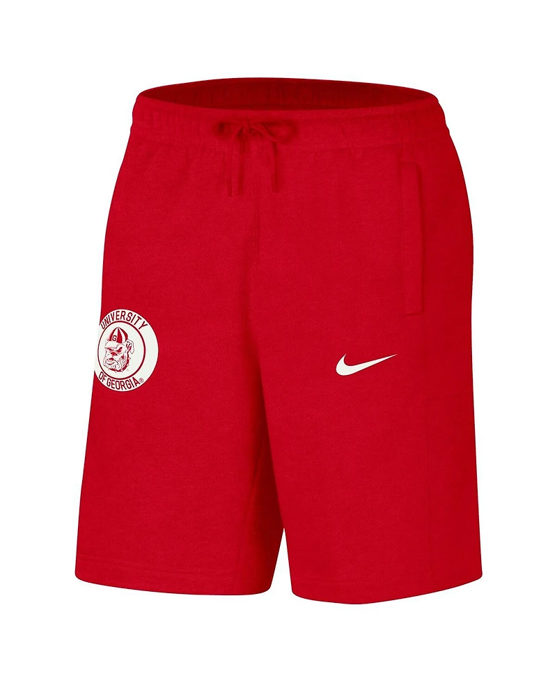 Nike Men's Red Georgia Bulldogs Logo Shorts