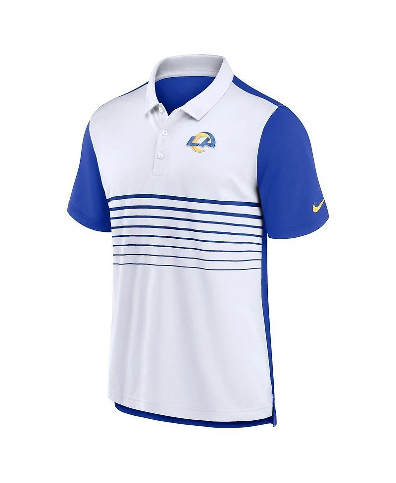 Nike Men's Royal/White Los Angeles Rams Fashion Performance Polo