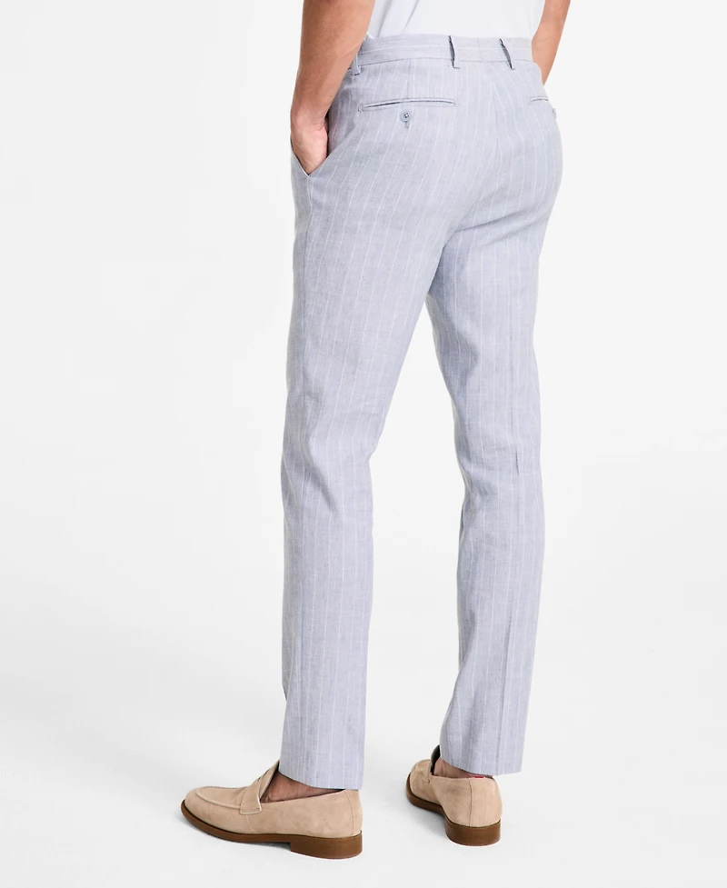Calvin Klein Men's Slim-Fit Linen Suit Pants